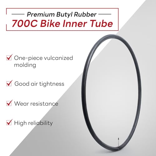 700x18-25C Bike Inner Tube - Presta Valve for Cycling