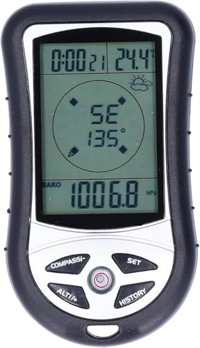 8-in-1 Digital Altimeter, Compass, Thermometer & Barometer for Hiking