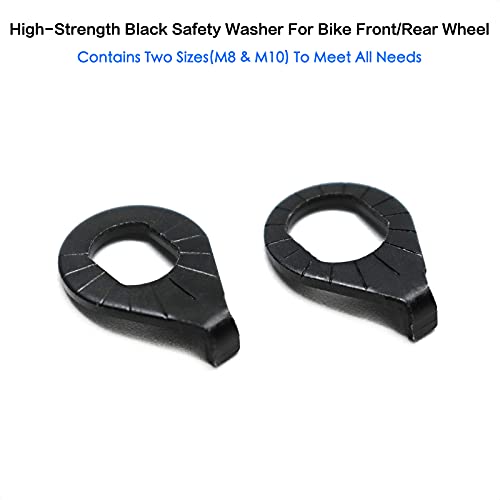 Bike Wheel Safety Washers - M8 & M10 Steel Set
