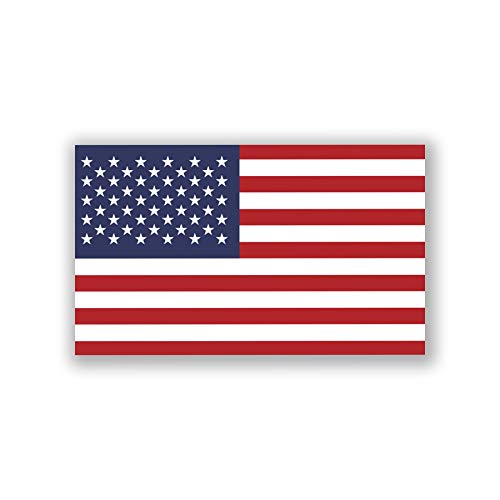 Premium Quality US Flag Decal Sticker - 2-Pack, 5" x 3"