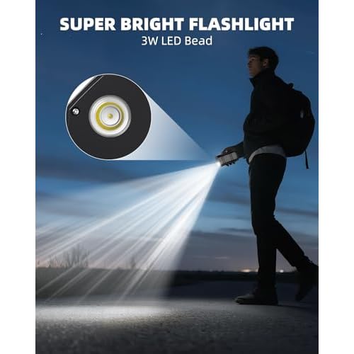 4 Pack Solar Camping Lantern with 1600mAh Rechargeable Battery, 30-Hour Runtime, 360¡Æ LED Tent Light & Super Bright Flashlight, Compact & Portable for Hiking, Emergency, Outdoor