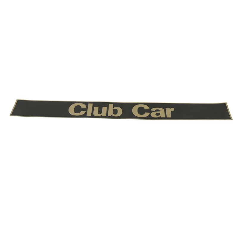 Club Car DS Name Plate Emblem Black Gold for Golf Cart 18" x 2.24" Durable and Stylish Custom Accessory for Club Car DS Golf Carts Upgrade Your Golf Cart Look