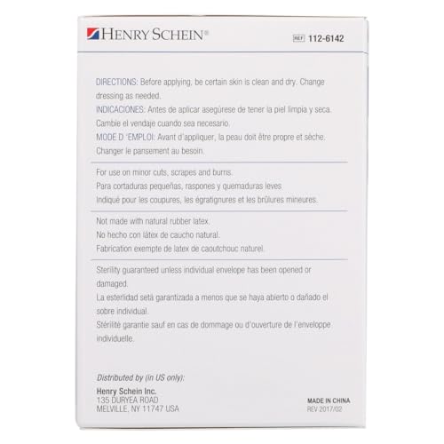 Sterile Adhesive Bandages, 1" x 3", Pack of 100