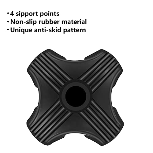 Quad Rubber Cane Tip Replacement - 3/4 Inch Anti-Slip Stand