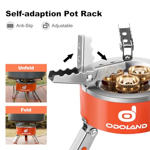 Odoland 5000W Portable Camping Stove Collapsible Backpacking Stove with EVA Box