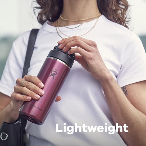 Hydro Flask Lightweight Obsidian 24 oz Wide Flex Chug Cap Stainless Water Bottle