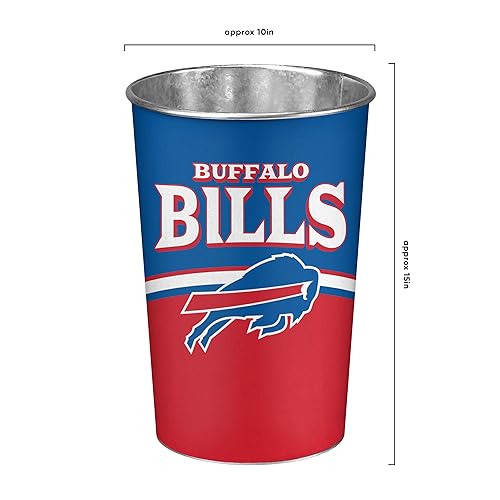 Buffalo Bills Stripe Waste Basket - Team Color Design