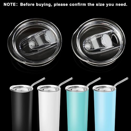 20 oz Skinny Tumbler Replacement Lids - 3 Pack for 2.76in Cups