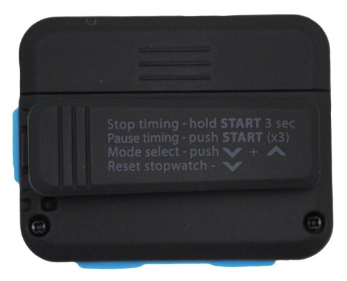 Compact Interval Timer with Stopwatch for HIIT & Strength Training - Black/Blue