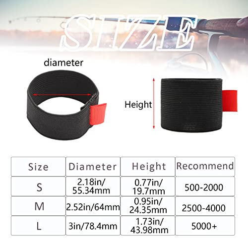 Dovesun Fishing Spool Belt Medium for Reel Protection 4PCS