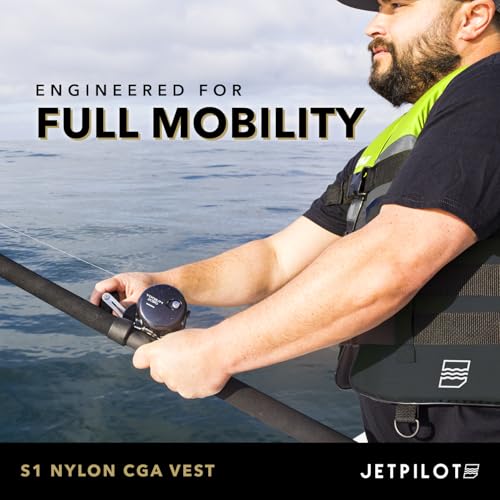 Jetpilot S1 Coast Guard Approved Life Vest PFD - Large-X-Large Neon Nylon