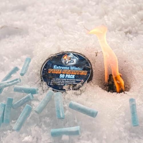 Fire Starter Plugs - 50 Pack for Emergency Survival & Camping