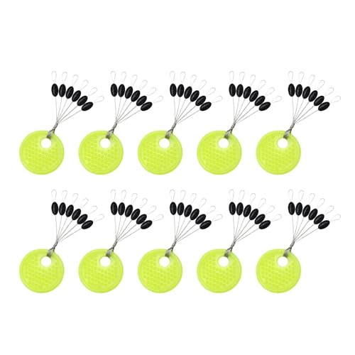 Fishing Rubber Bobbers Beads Stoppers - 60pcs Set