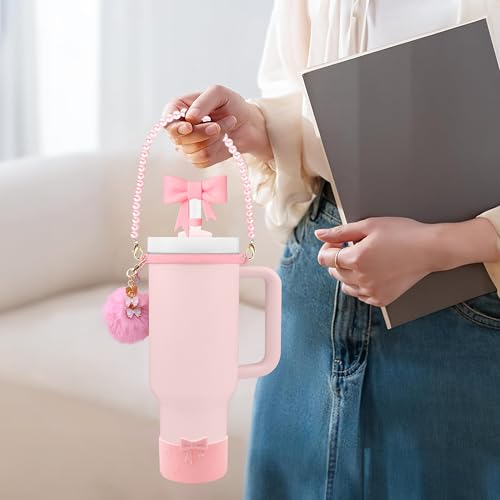 7-Piece Stanley Cup Accessories Set - Cherry Blossom