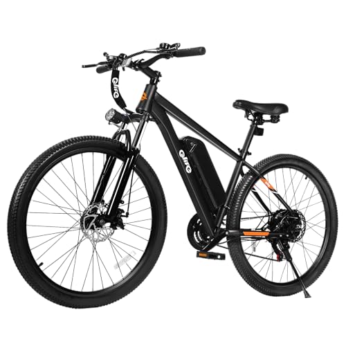Lightweight 21-Speed Electric Mountain Bike - Matte Black