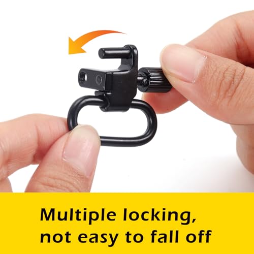 Rifle Sling Swivel 1 Inch - Durable Two-Point Sling Attachment Clips