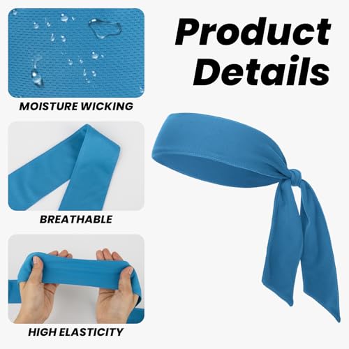 Adjustable Royal Blue Headband for Sports & Workouts