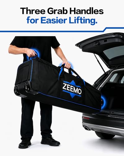 Golf Travel Bag - Full-Open Wheeled Carrier for Airlines - Black