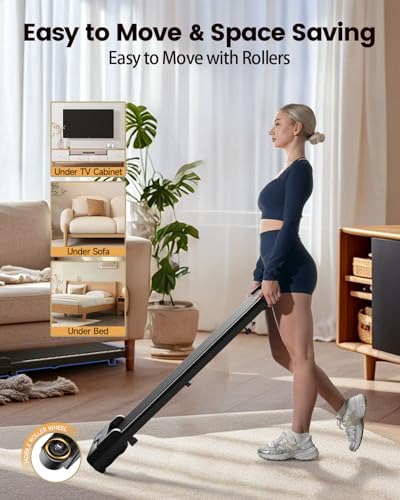 Compact Walking Pad Treadmill for Home & Office - Quiet & Portable