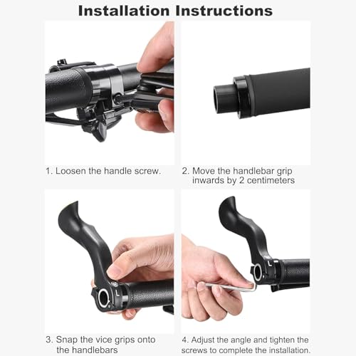Long Ergonomic Bike Handlebar Ends Extension for Mountain & Road Bikes