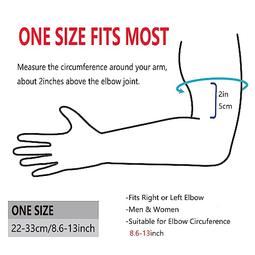 Adjustable Elbow Brace for Men & Women - Pink Compression Support
