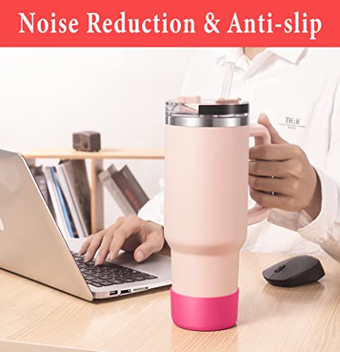 Silicone Boots for Tumblers & Bottles - 2-Pack Rose Red