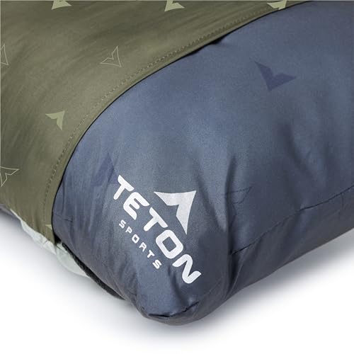 Teton Sports Camp Pillow - Travel Camping Pillow with Washable Cover, 18 x 24 in