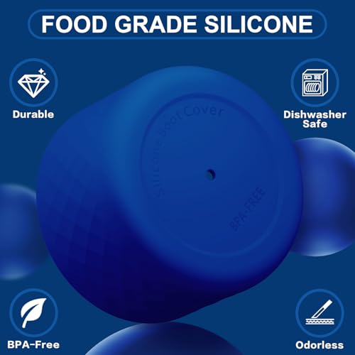Silicone Boot Sleeve for Owala Water Bottles - 2PCS Old Blue
