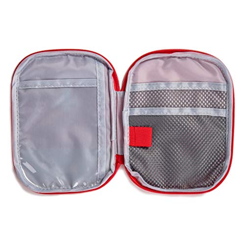 Compact Empty First Aid Bag with Section Dividers - 7x5 inch