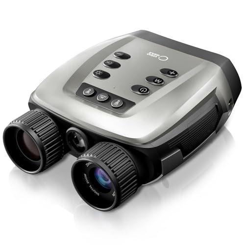4K Night Vision Binoculars - Night Thunder X3 - Lunar Silver