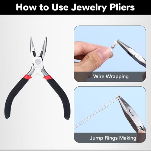 2PCS Zipper Repair Kit - Mini Needle Nose Pliers Zipper Pliers Long Nose Craft Plier, Repair Zippers Pullers End Cutting Plier for Jewelry Making, Nail Puller Tool for Carpenter