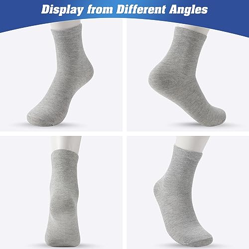 Men's Athletic Quarter Socks 150 Pairs Moisture-Wicking Casual Sports Socks Bulk
