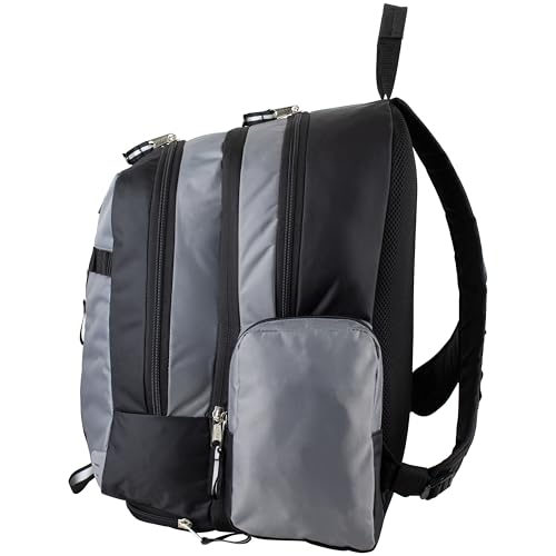 Eastsport Extra Large Expandable Travel Hiking Backpack Ash Gray/Black 18x13.5x9.5