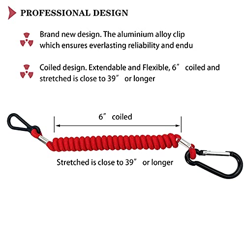 Boat Engine Emergency Stop Switch Safety Lanyard Cord - New Red