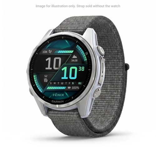 Garmin UltraFit 20mm Nylon Watch Strap, Gray