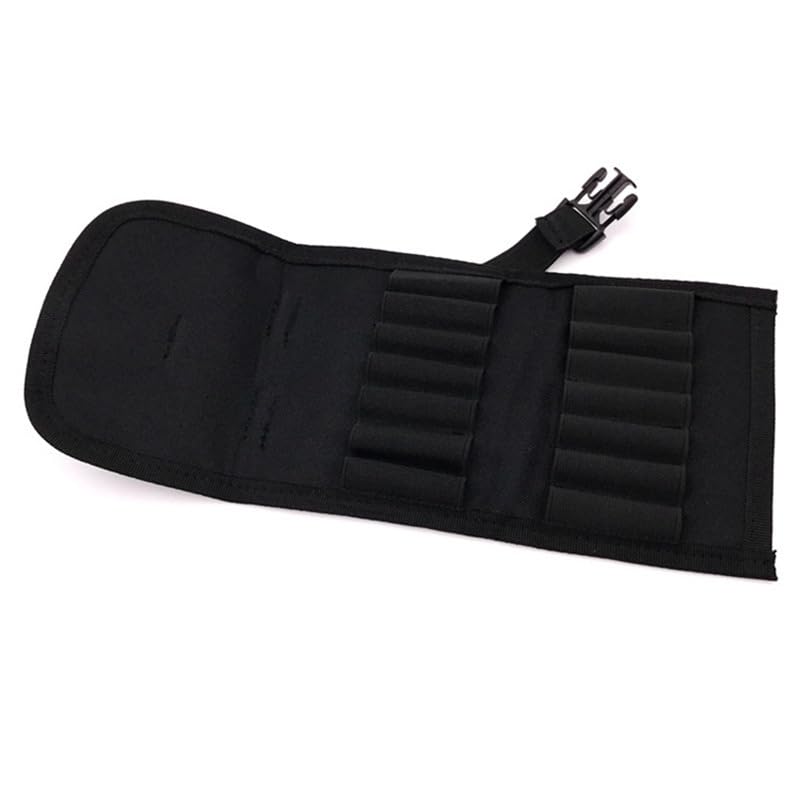 Molle Pouch for 14 Rifle Shells - Foldable Carrier - Black
