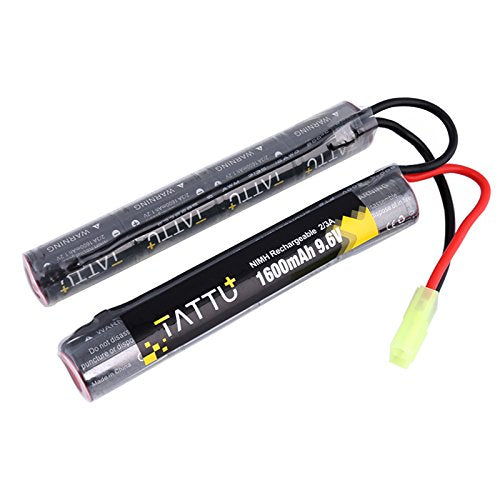 9.6V 1600mAh NiMH Nunchuck Battery Pack for Airsoft Guns