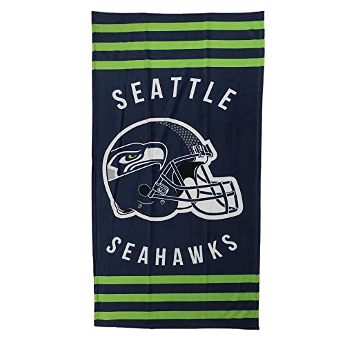Seattle Seahawks Stripes Beach Towel - 30" x 60"