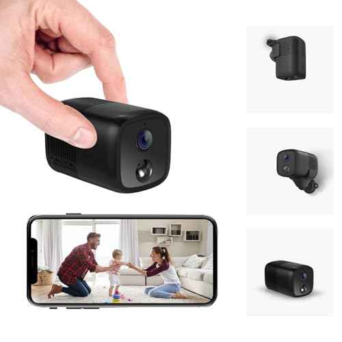 2K Spy Camera Wireless with 5200mAh Larger Battery, Mini Spy Security Camera for Home Security, HD Portable Small Camera WiFi, 160¡Æ Wide View, Smart Motion Detection, 33ft Night Vision