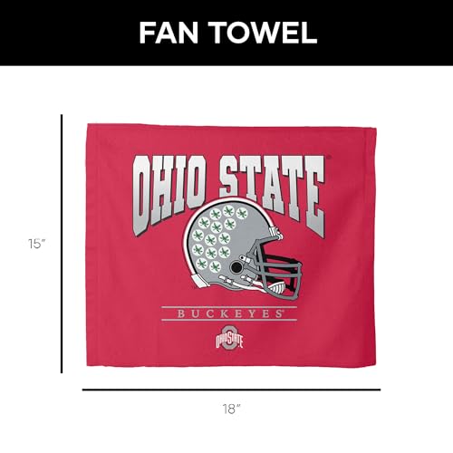 Ohio State Buckeyes Rally Towel - Lightweight 15x18 Inch Fan Gear