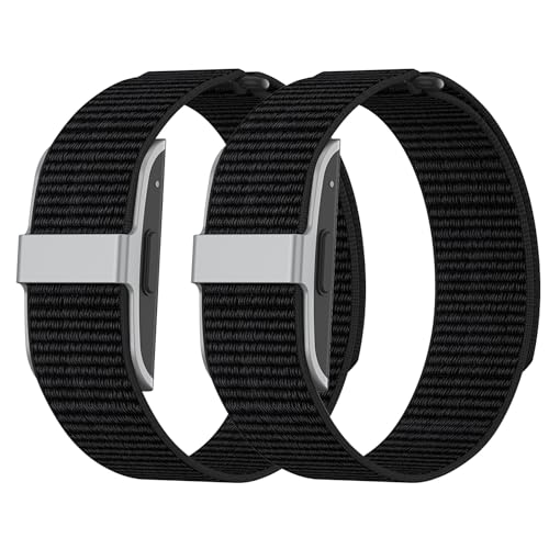 BlackPro Hume Band Replacement Strap 1.0 Nylon Loop Soft Breathable Wristband Black+Black