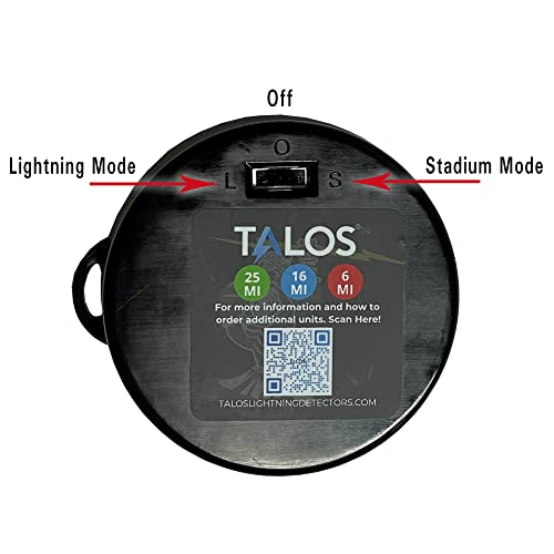 Lightning Strike Detector - Personal Outdoor Safety Alerts - Compact Wearable