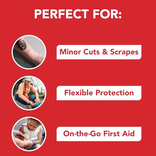 All Health Fabric Adhesive Bandages, Assorted Sizes, 200 Count