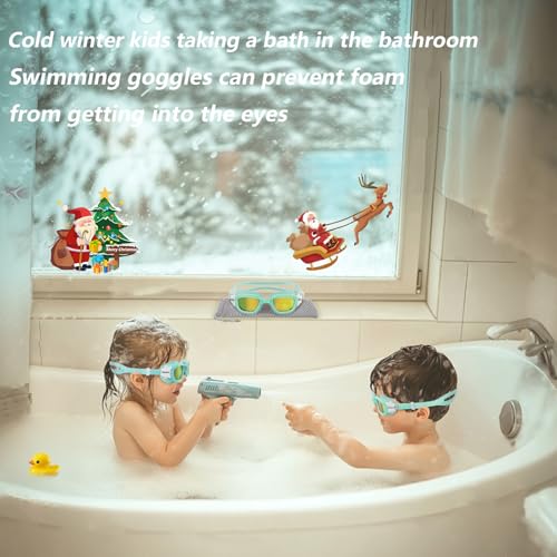 Kids Polarized Swimming Goggles - Anti-Fog UV Protection - Sea Green