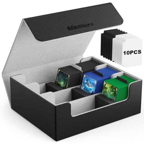 Bulk Trading Card Storage Box for 1800+ Cards with Magnetic Closure