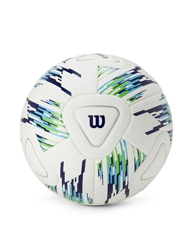 Wilson NCAA Vanquish Soccer Ball - Size 5, White/Blue/Green