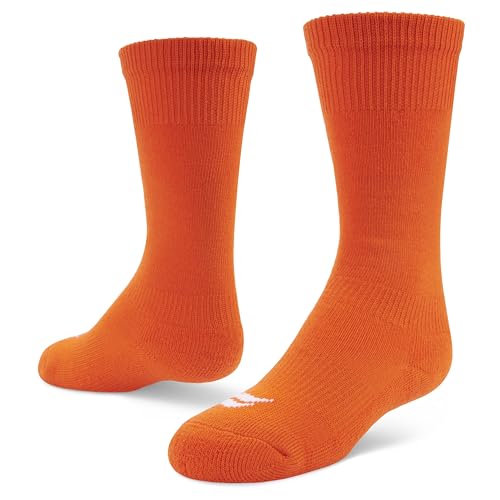 Athletic Performance Socks for Men & Youth - 2 Pairs, Orange
