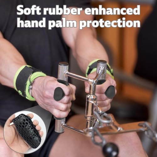 Rubber Gym Grips for Weightlifting - Ergonomic Hand Protection