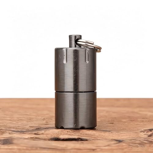 Portable Mini Kerosene Lighter - Waterproof Capsule Design - Black