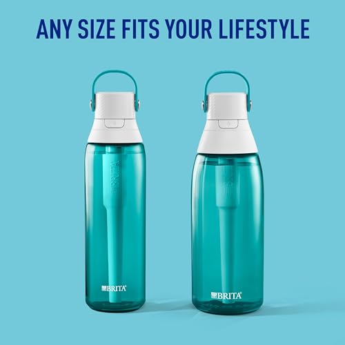 Brita 36 oz Reusable Plastic Water Bottle with Filter - Sea Glass